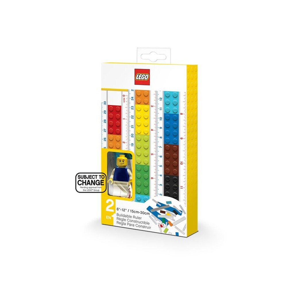 Euromic LEGO Stationery Buildable ruler SET with 28 pcs.
