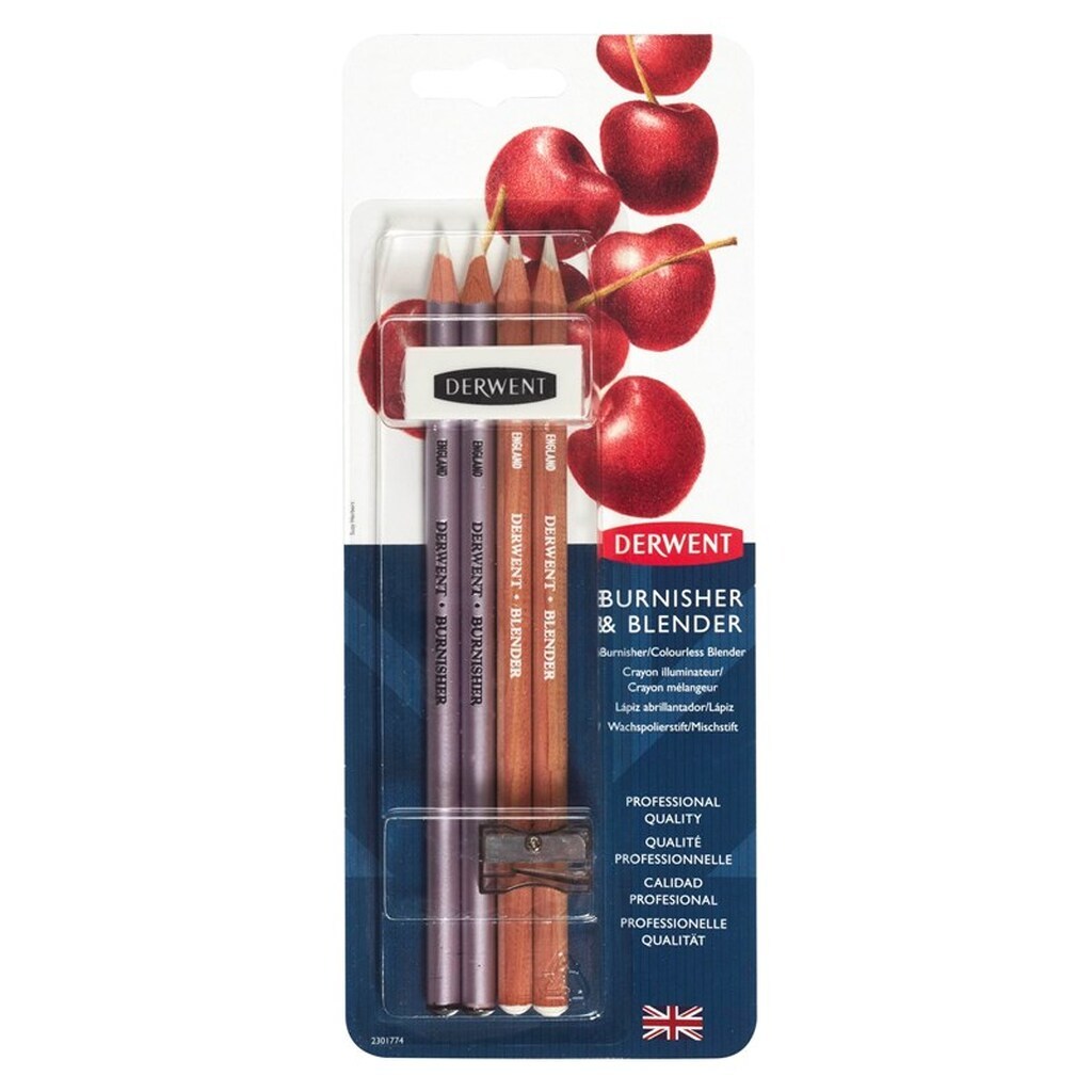 Derwent Blender og Burnisher blyanter 4-pak
