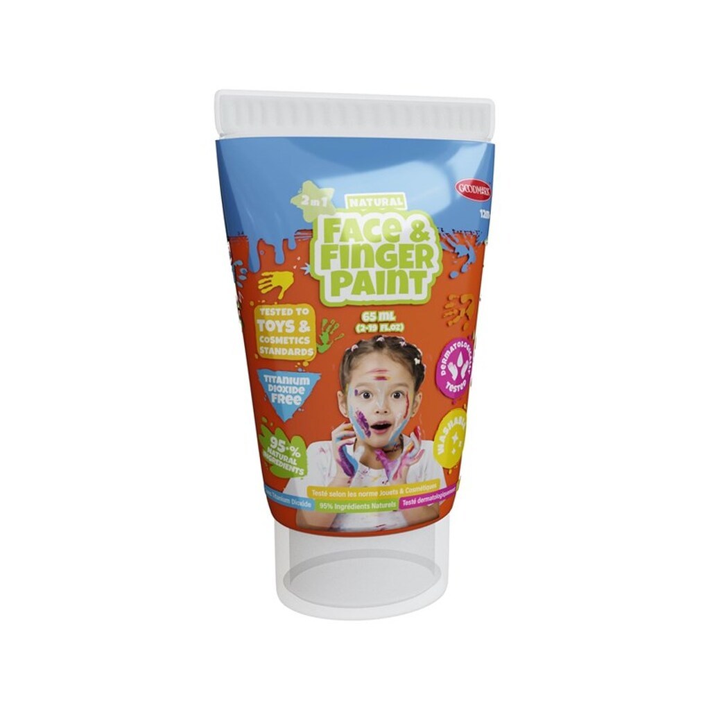 Boti Natural Face &amp; Fingerpaint Tube - Orange 65ml