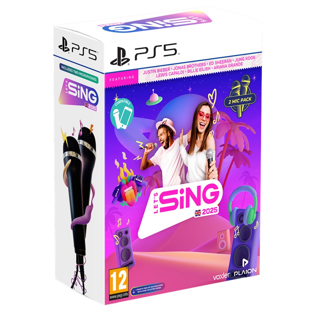 Let&apos;s Sing 2025 + 2 Microphones - Sony PlayStation 5 - Musik