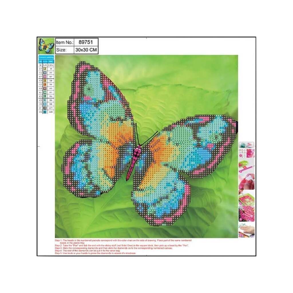 CENTRUM Diamond Painting 30*30cm. SOMMERFUGL