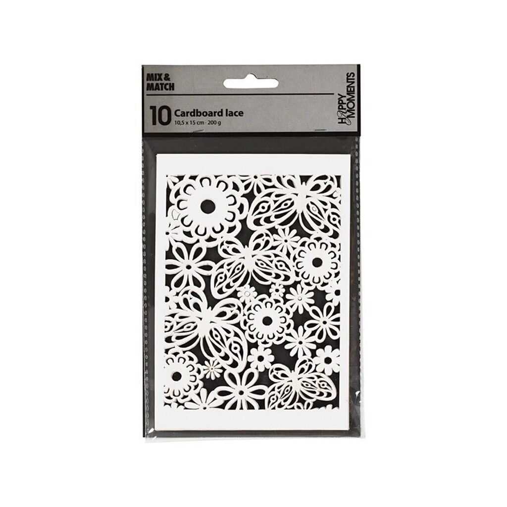 Creativ Company - Pattern Cardboard White 10 pcs.