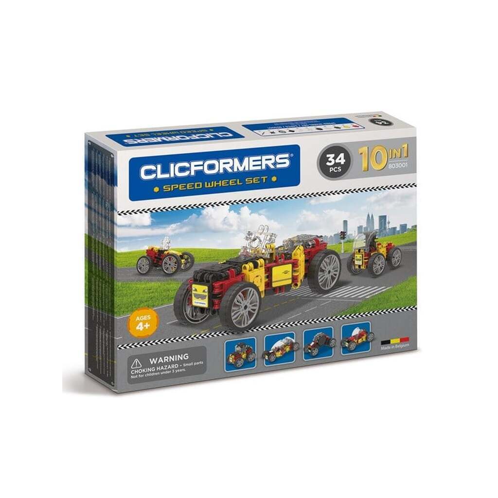 Clicformers - Race Car Set 10-in-1 34pcs