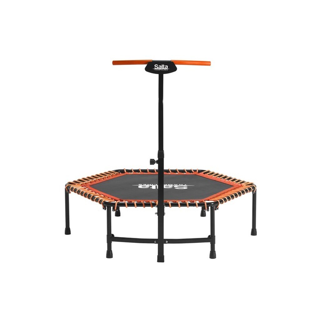 Salta Fitness trampolin med håndtag, orange
