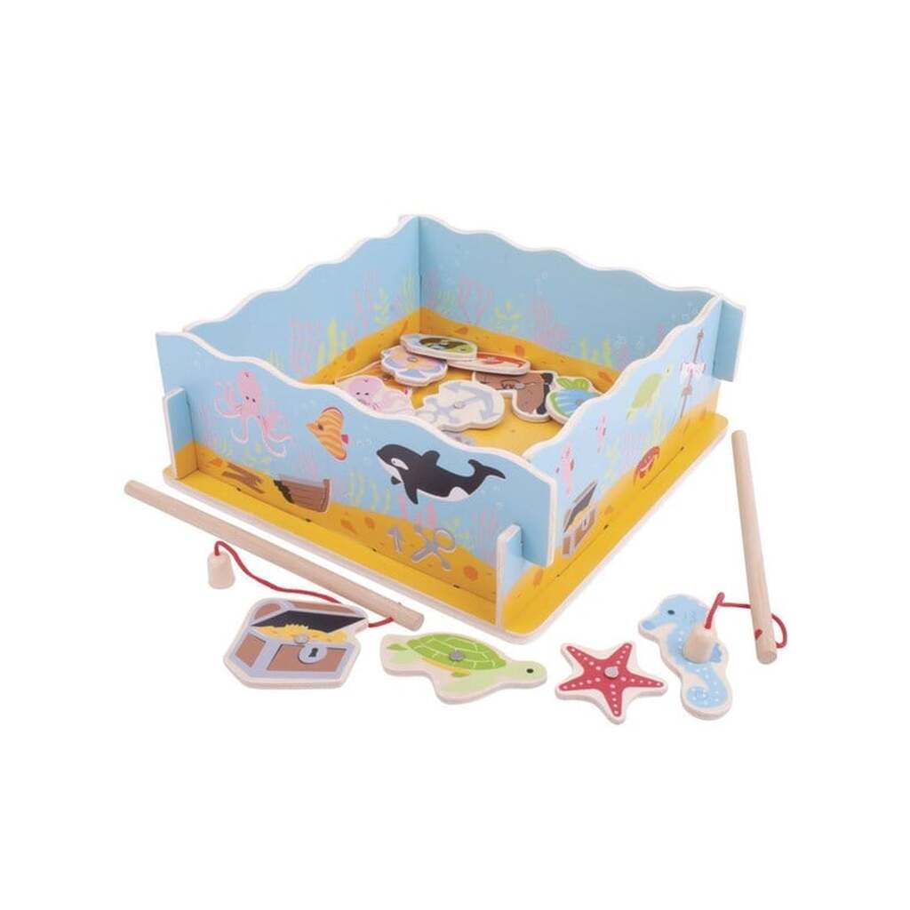 Bigjigs Wooden Magnetic Fishing Game