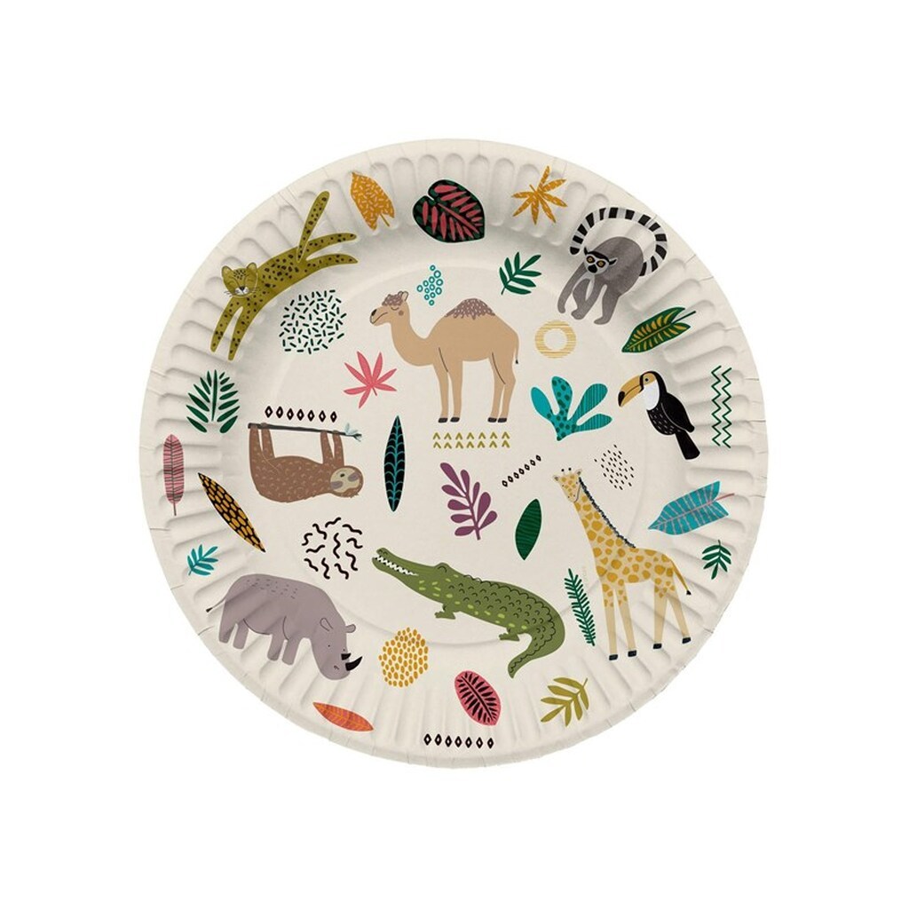 Folat BV Plates Zoo Party 8pcs.