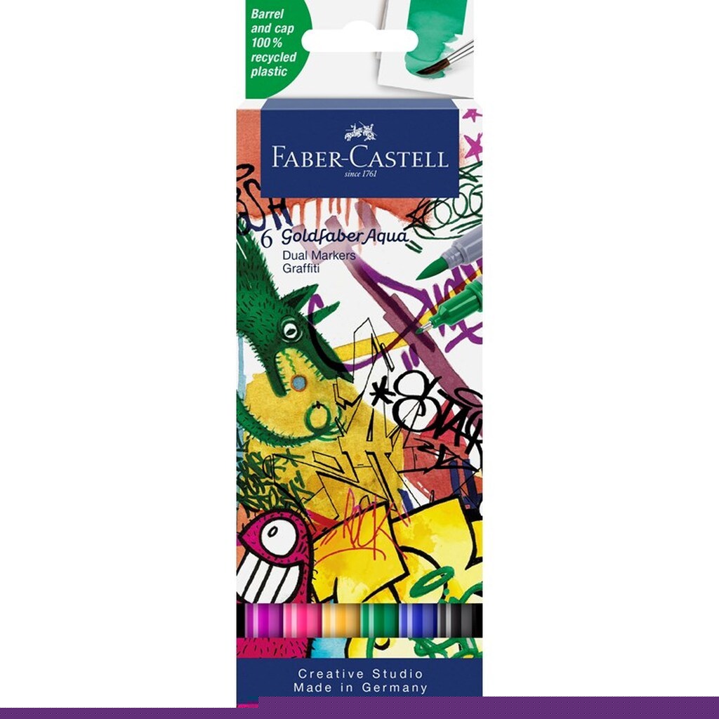 Faber-Castell Goldfaber Aqua Dual marker Graffiti 6 ass