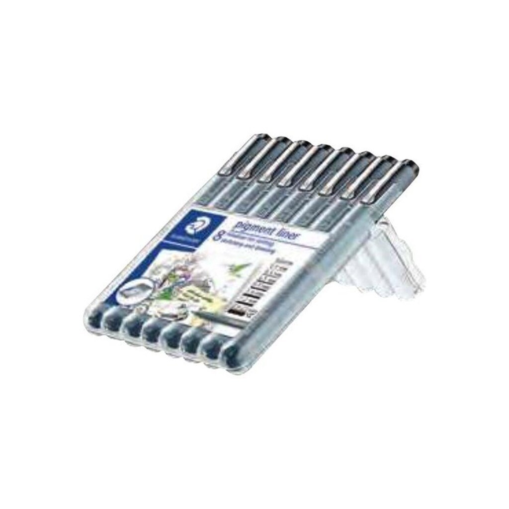 Staedtler STAEDTLER Pigment L. 8 ass/boks
