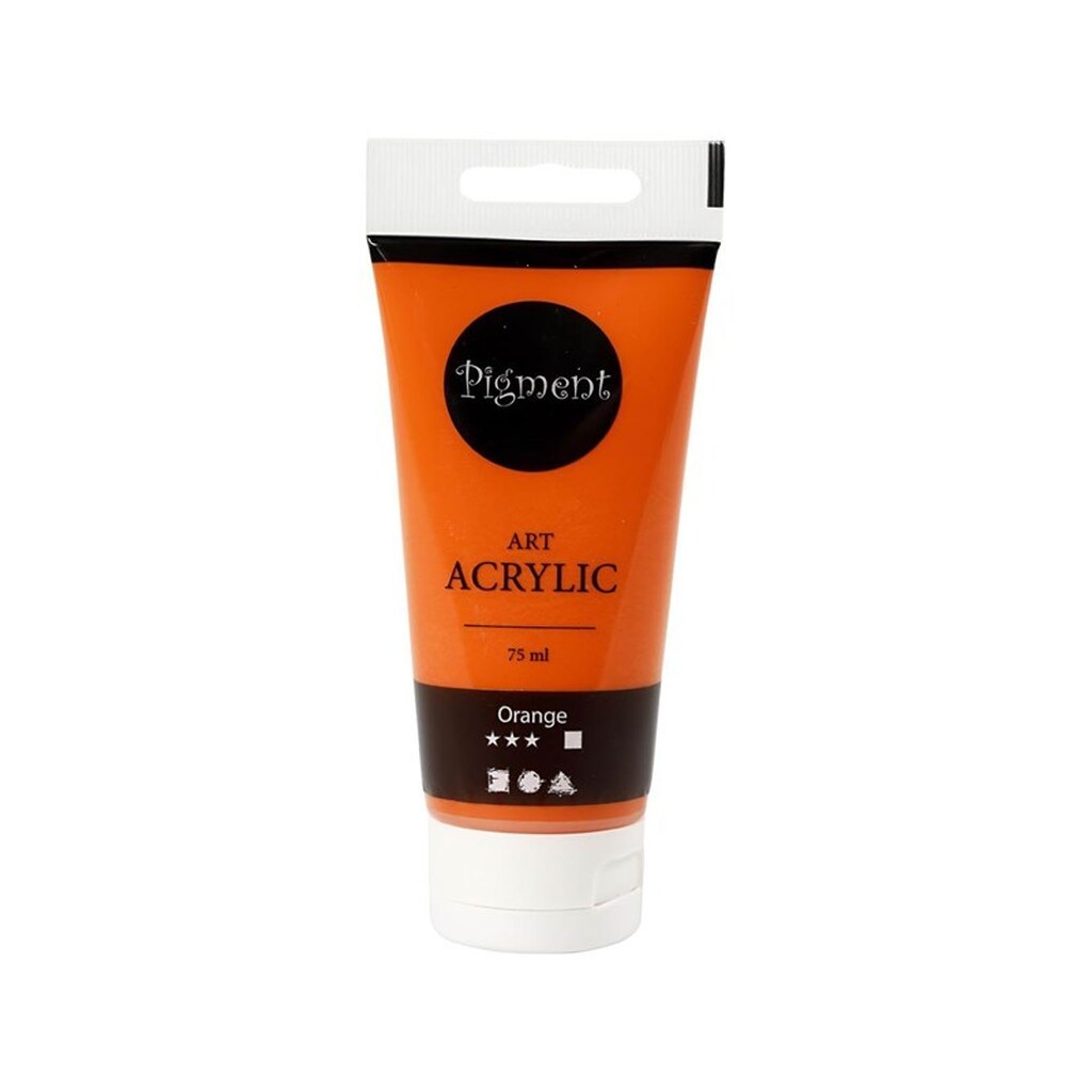 Creativ Company Pigment Art Acrylic Paint Orange 75ml