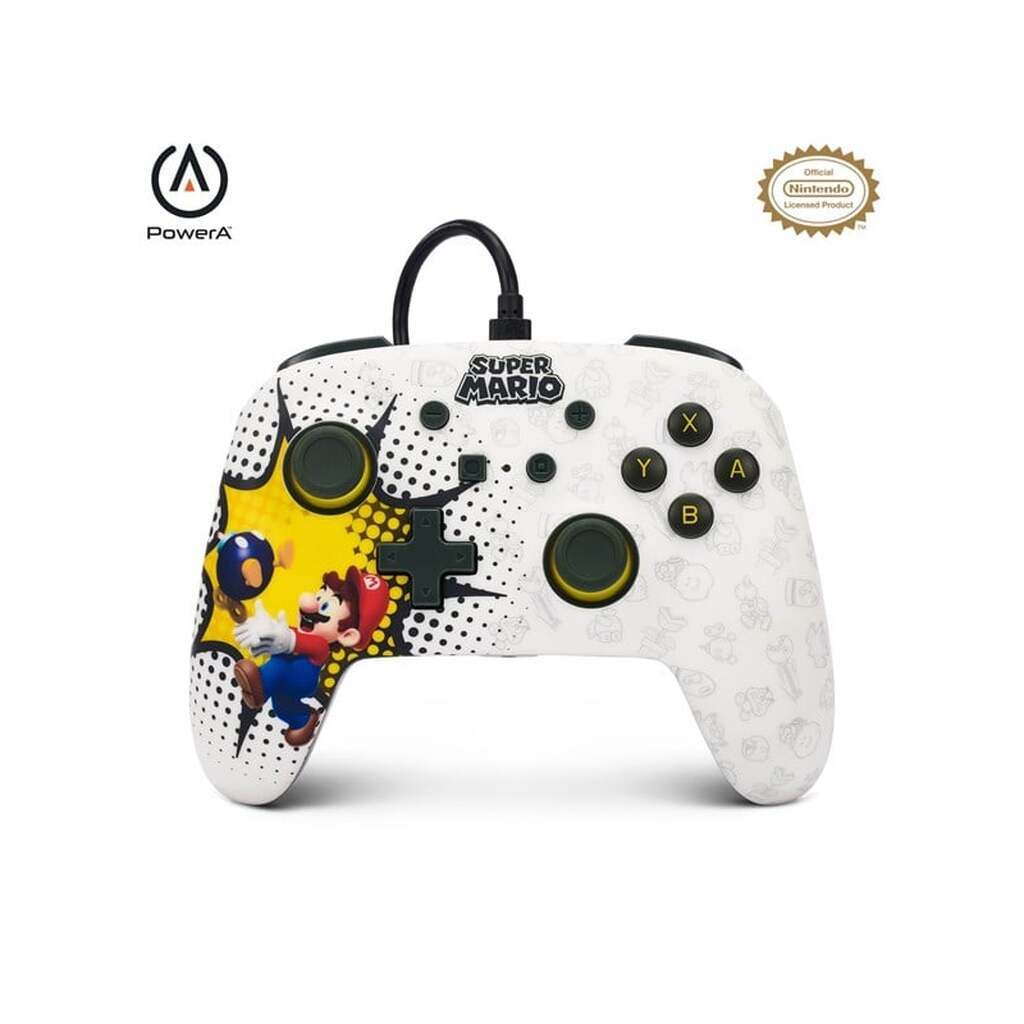 PowerA Enhanced kablet controller til Nintendo Switch - Bob-omb Blast - Wired Controller - Nintendo Switch