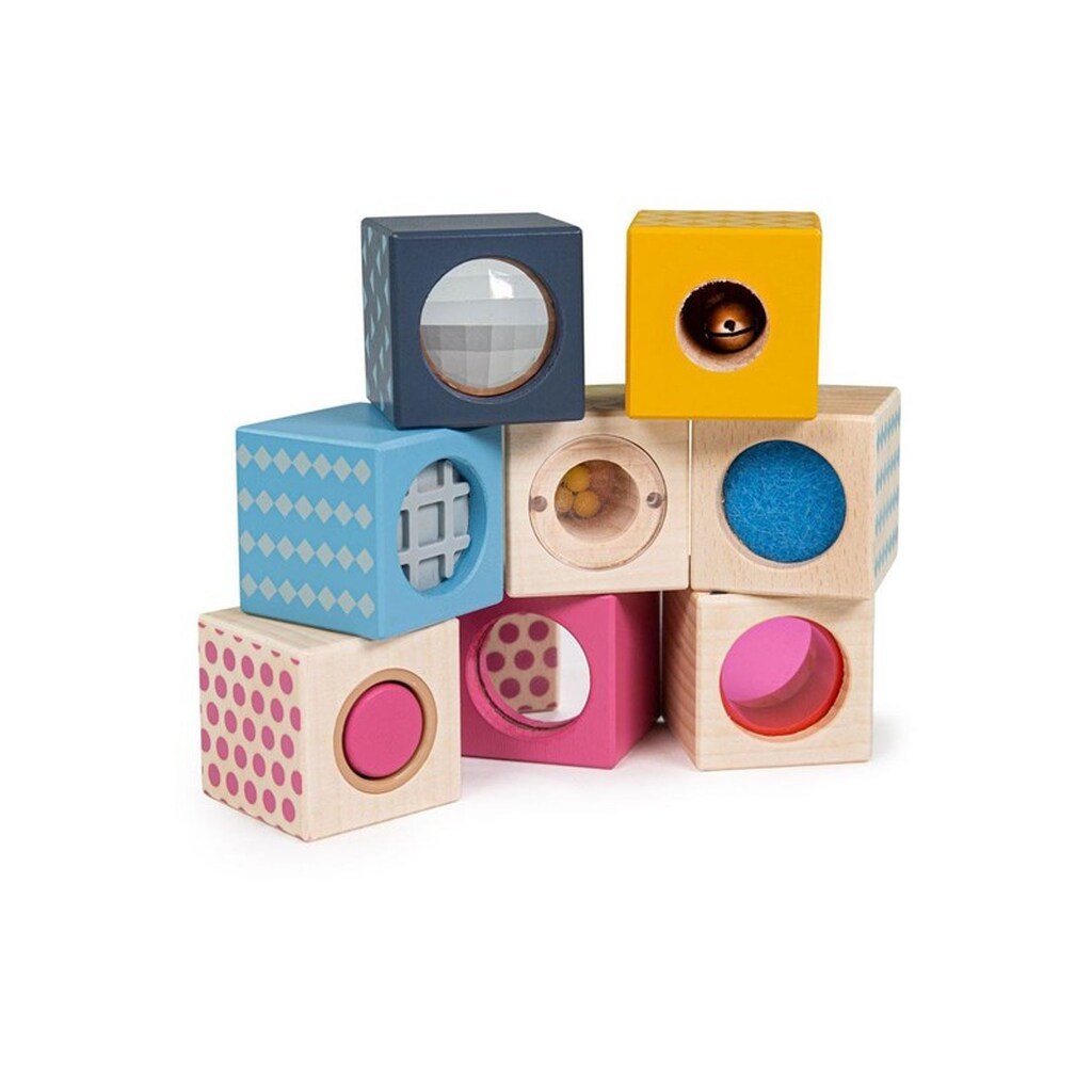 Bigjigs Wooden Senses Building Blocks