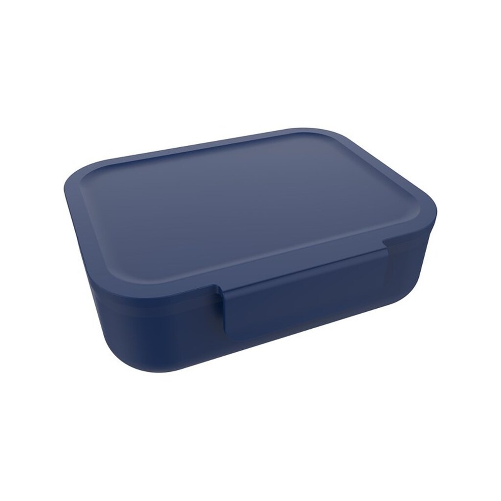 Euromic LUNCH BUDDIES Navy Blue lunch box w/clip&amp;divider