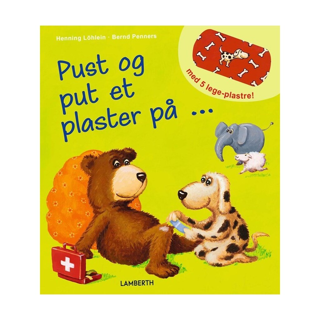 Pust og put et plaster på ... - Børnebog - Papbog