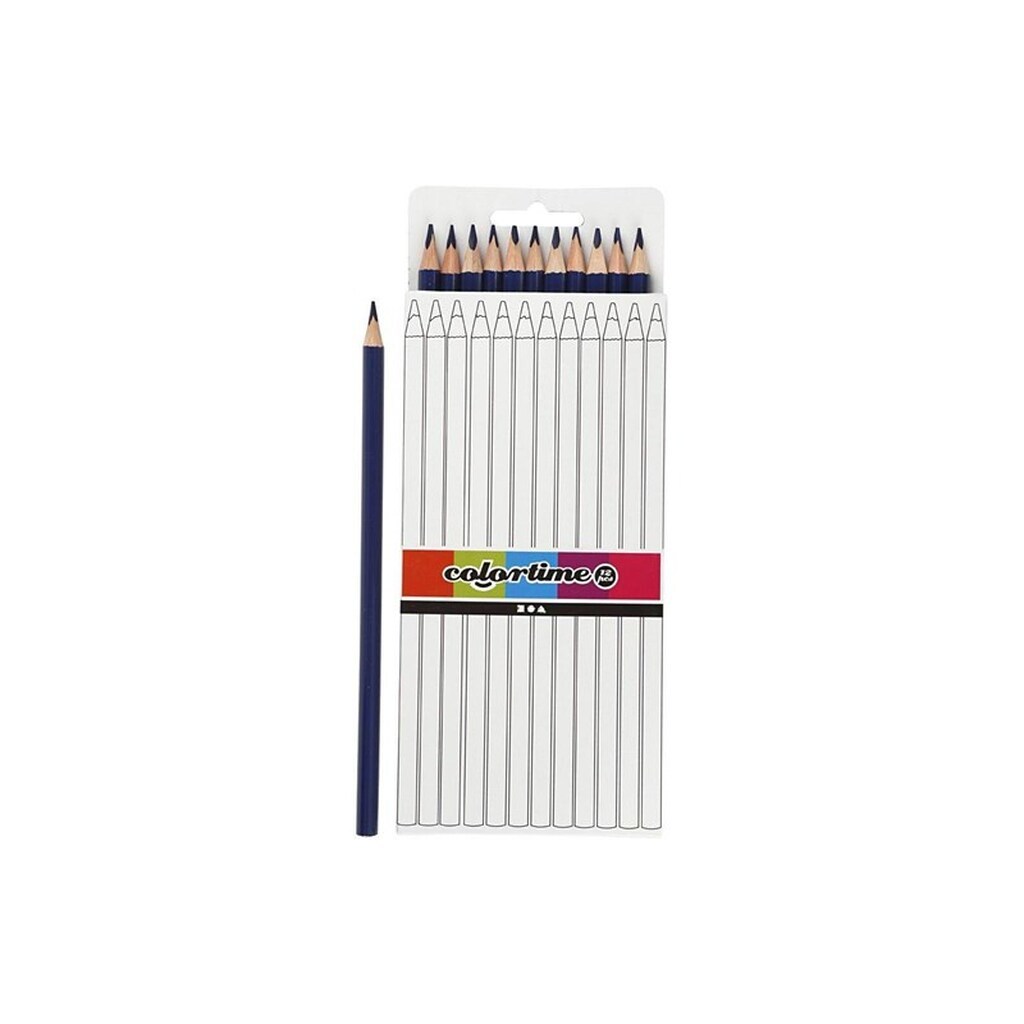 Creativ Company Triangular colored pencils - dark blue 12pcs.