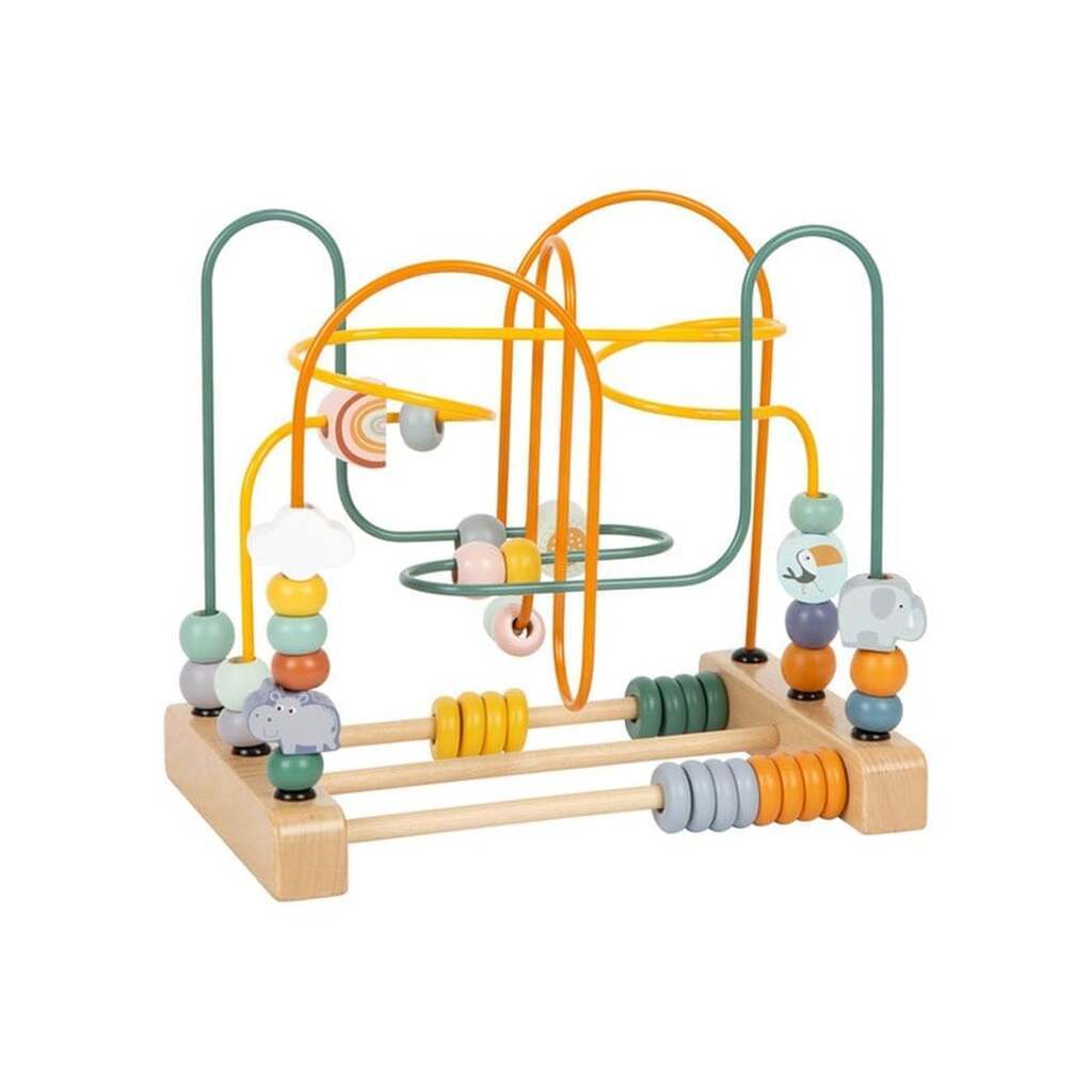 Small Foot - Wooden Motor Skills Spiral Safari with Beads