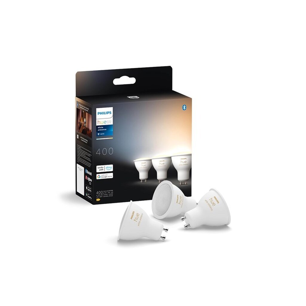 Philips Hue White Ambiance GU10 Spot - 3-Pak