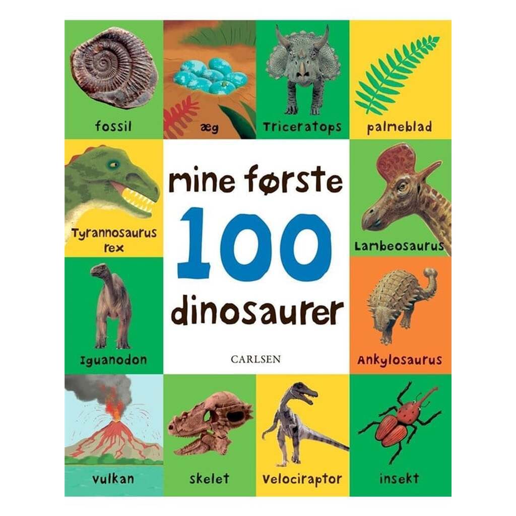 Mine første 100 dinosaurer - Børnebog - Papbog