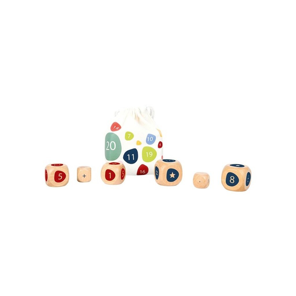 Small Foot Wooden Dice with Maths