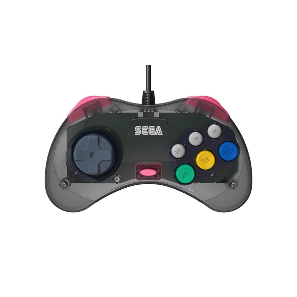 Retro-Bit SEGA Saturn USB - Grey for PC - Wired Controller - MAC