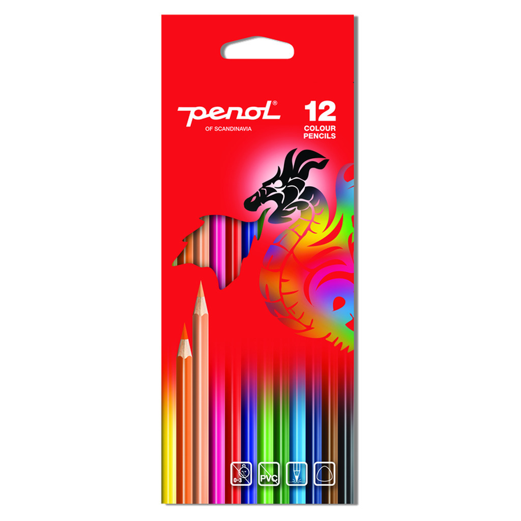 Penol Farveblyanter x12