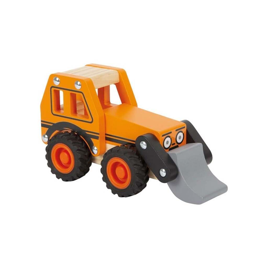 Small Foot - Wooden Excavator Orange