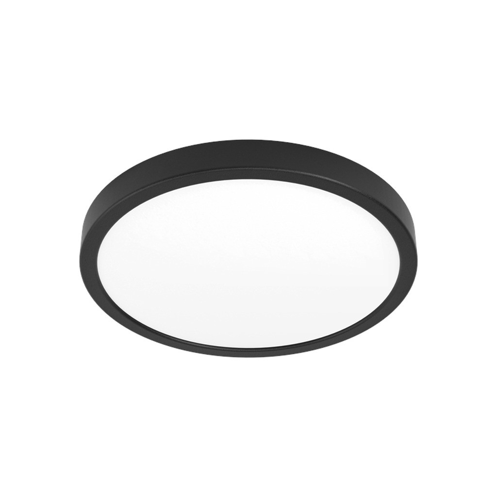 EGLO FUEVA 6-Z PLAFOND Ø280 RGB/CCT 14,3W 1800LM IP44 SORT