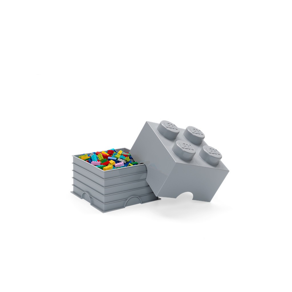 LEGO opbevaringskasse 4, medium stone grey