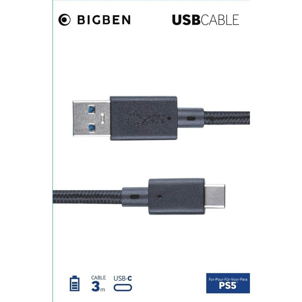 NACON USB-Cable for PS5 - 3 m - Miscellaneous Game console charger / data cable - Sony PlayStation 5