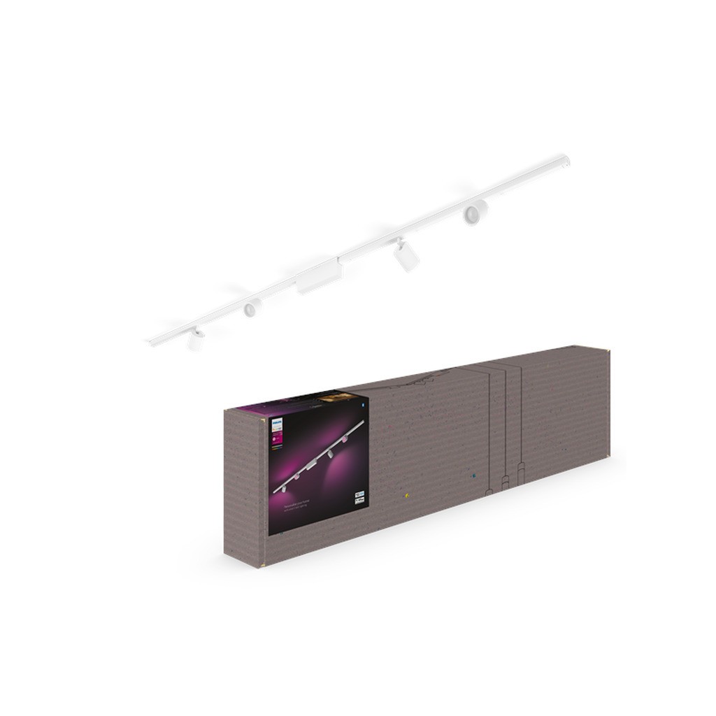 Philips Hue Perifo Loft Sæt - 4 Cylinder Spots - Hvid