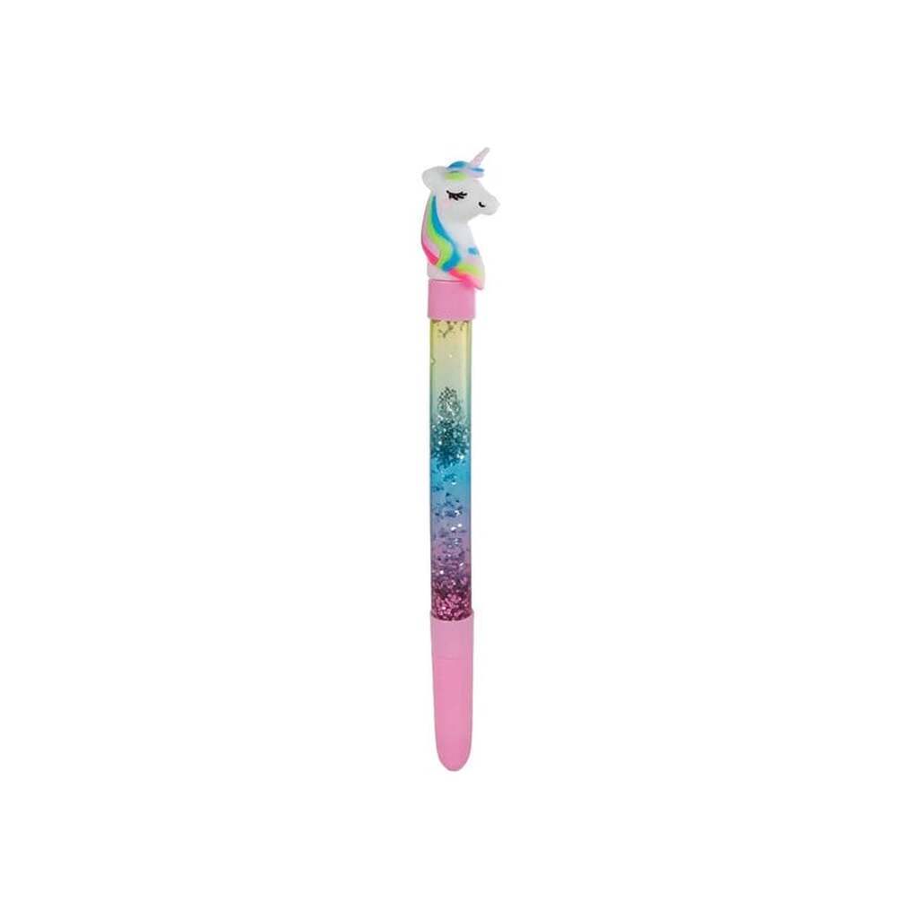 Pocket Money Unicorn Glitter Pen 15cm - assorted