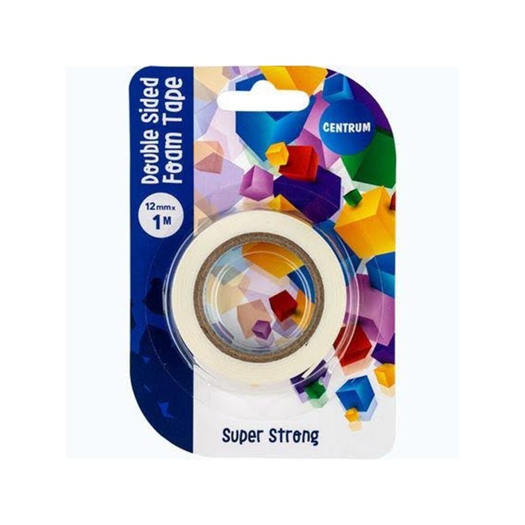 CENTRUM Tape dobbelsidig foam super 12mm*1M