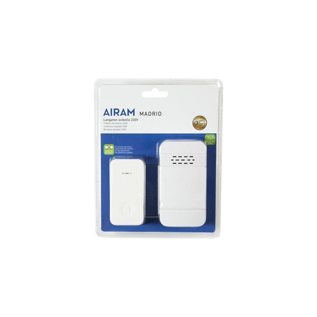 Airam Madrid - doorbell - white