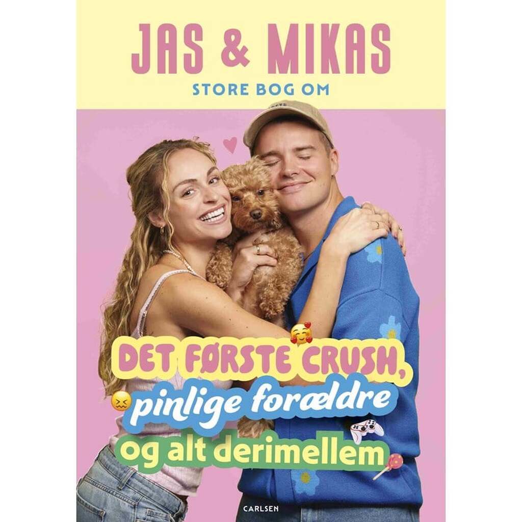 Jas &amp; Mikas store bog om det første crush pinlige - Børnebog - Hardcover