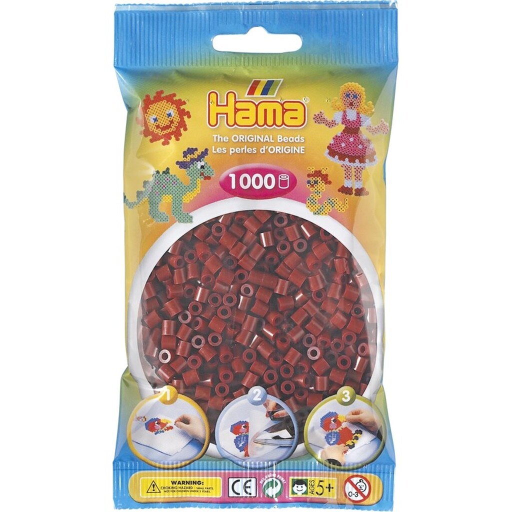Hama Ironing beads-Bordeaux red 1000 pcs