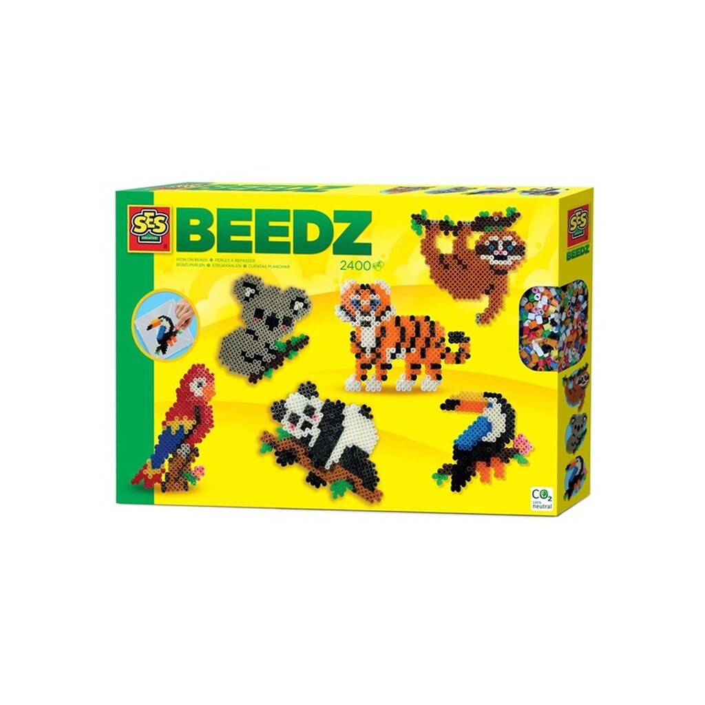 SES Creative Creative Beedz Iron-on Beads - Jungle Animals
