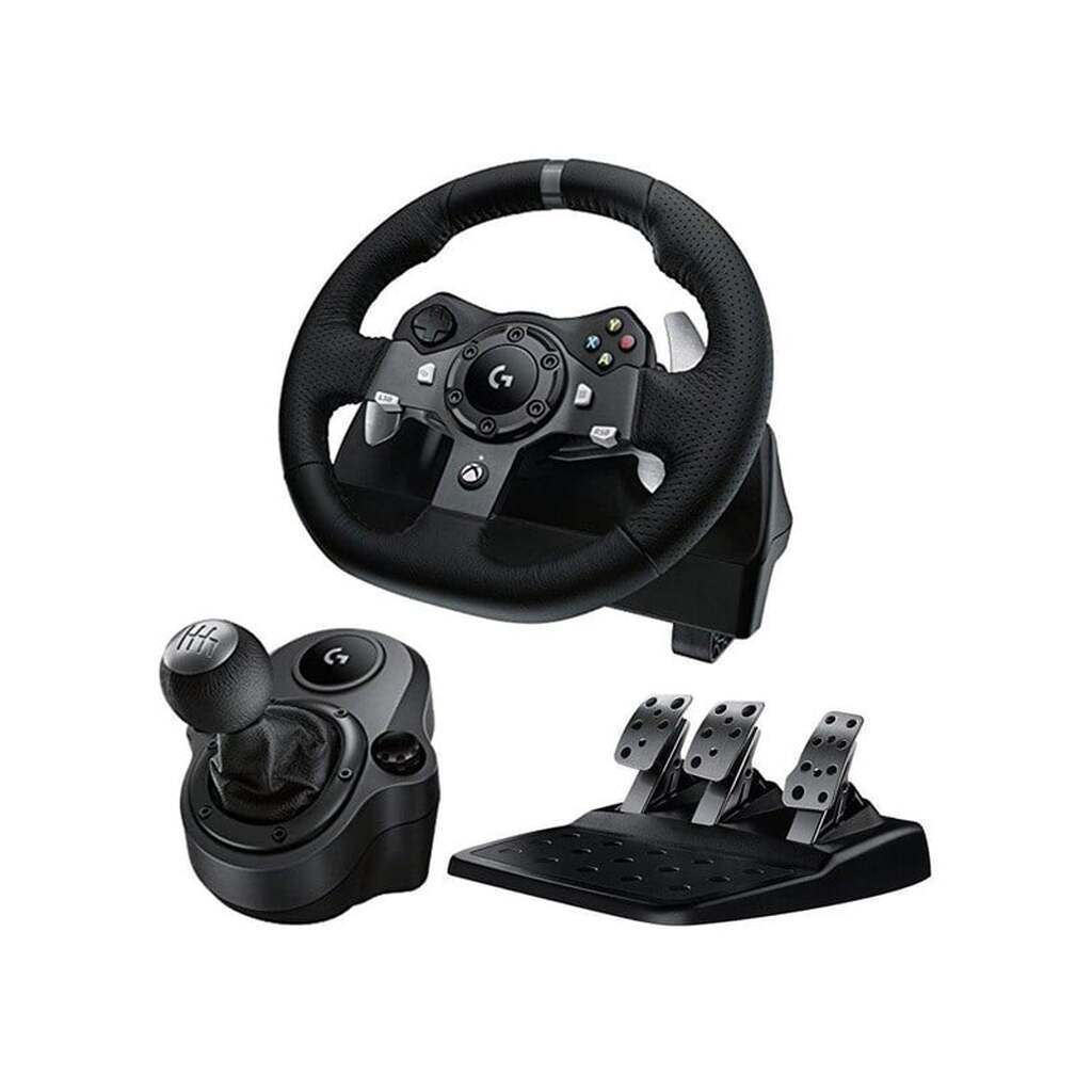 Logitech G920 Driving Force + Driving Force Shifter Bundle - Wireless Wheel, gamepad and pedals set - Microsoft Xbox One