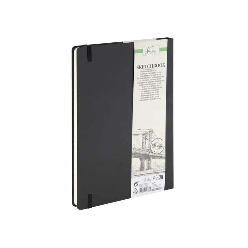 Creative Craft Group Skitsebog 9*14cm. 120 sider. 130g. Sort