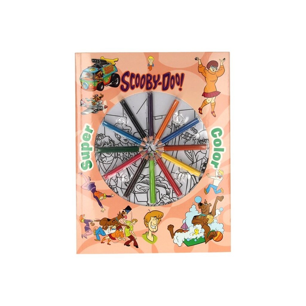 Boek Specials Nederland BV Super Color Coloring Book Scooby-Doo with Pencils