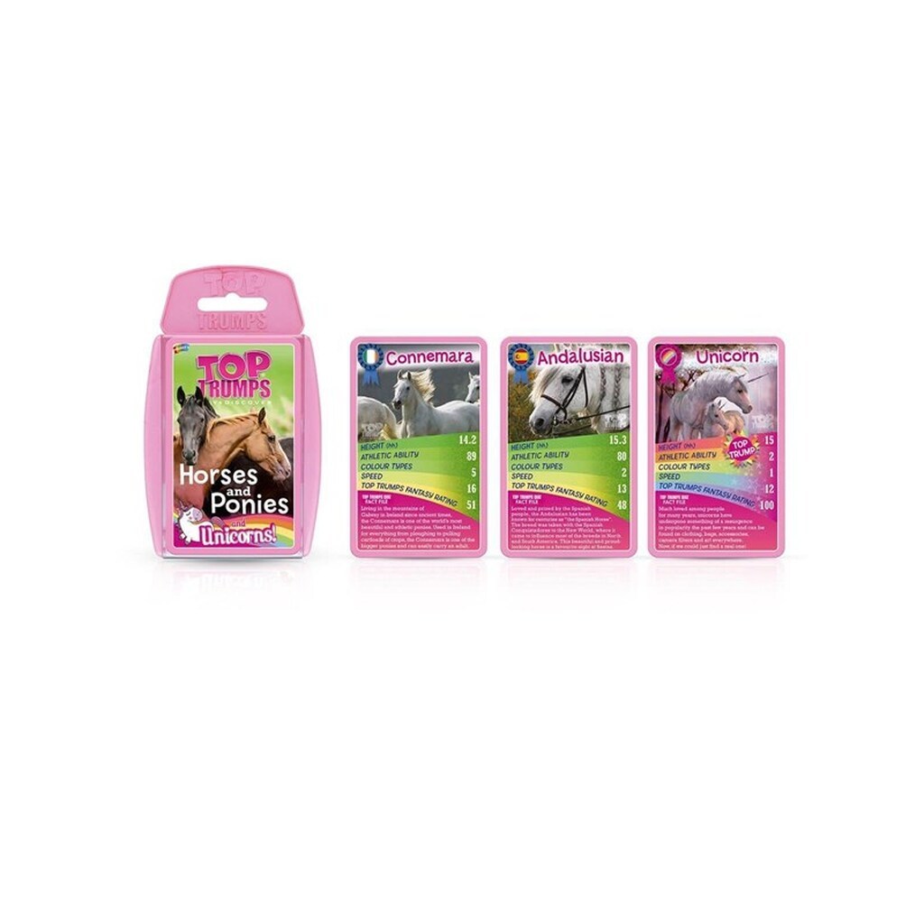 Winning Moves Horses Ponies &amp; Unicorns Top Trumps Card Game (ENGLISH)