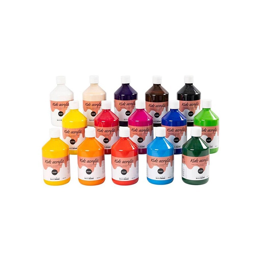 Creativ Company A-Color - Acrylic Paint - Glossy - 15 x 500ml