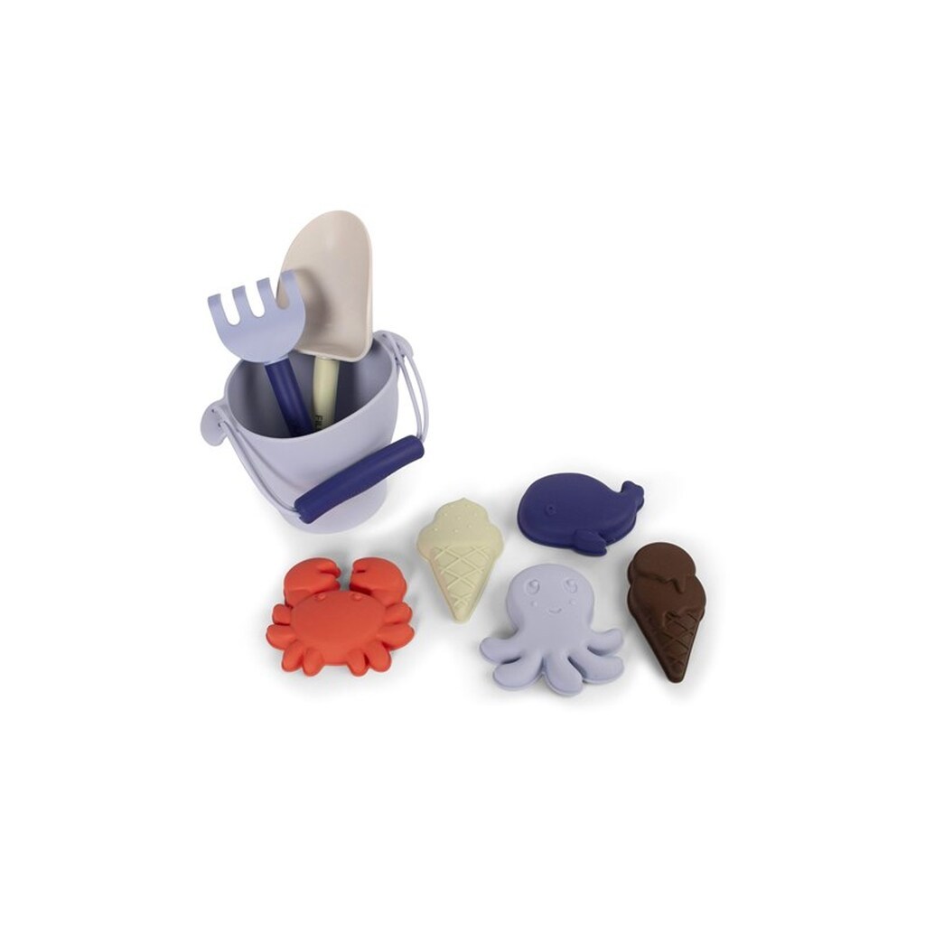 Filibabba Silikone strandsæt - Blue Mix