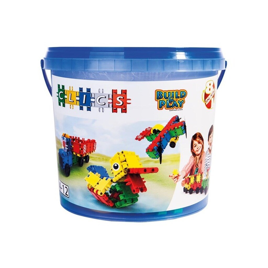 Clics Build &amp; Play Bucket 8in1