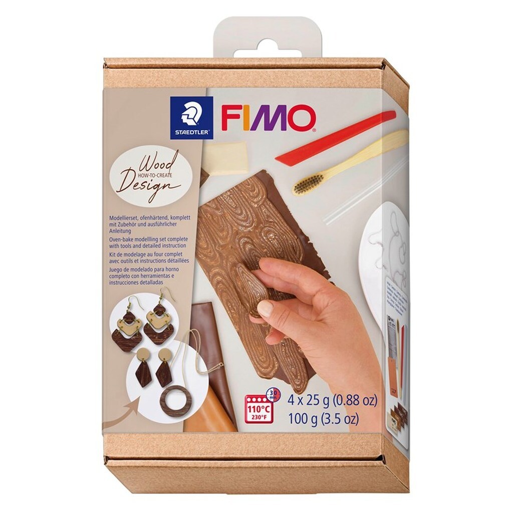 Staedtler FIMO SOFT SÆT TRÆ-EFFEKT
