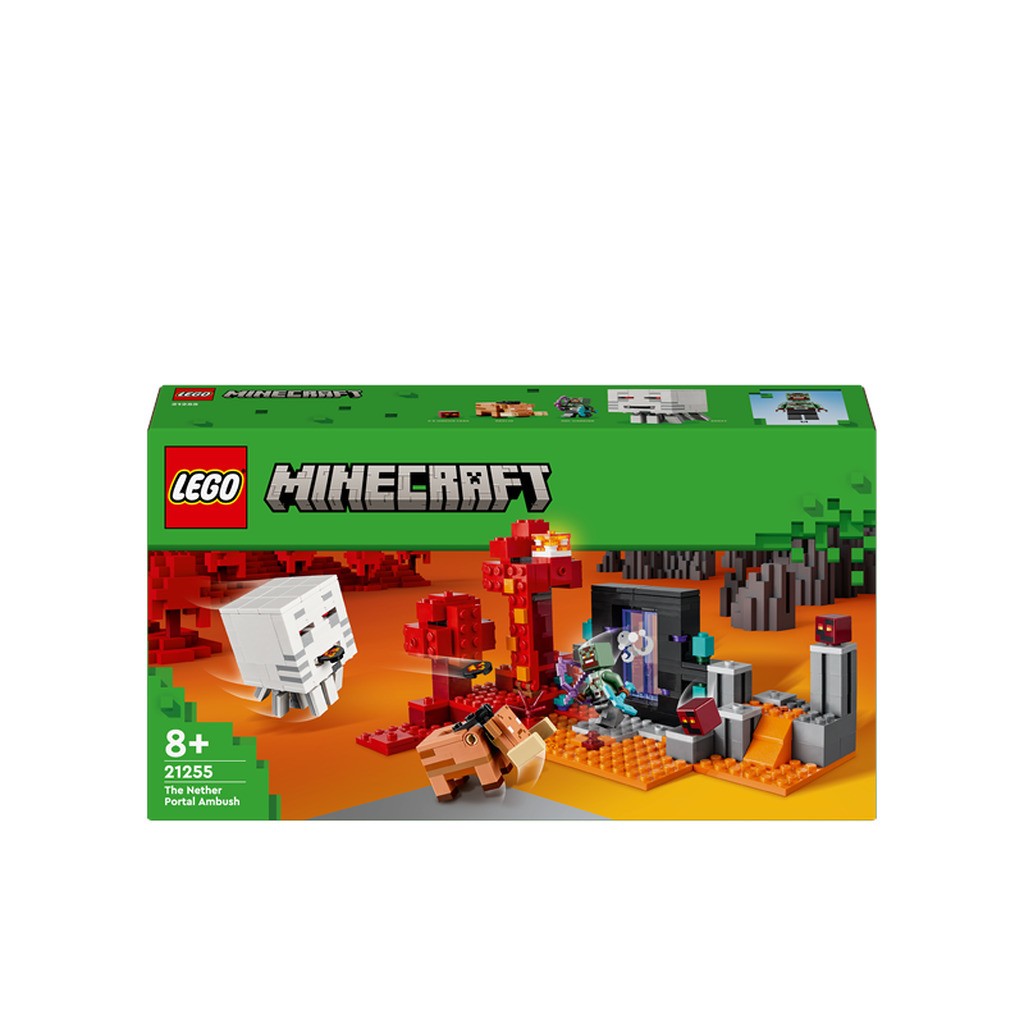 LEGO Minecraft 21255 Baghold ved Nether-portalen