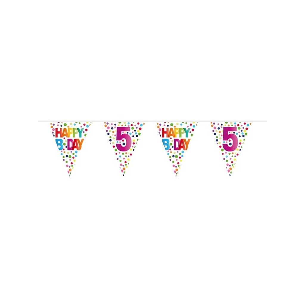 Folat BV Flag line Confetti 5 years 10 meters.