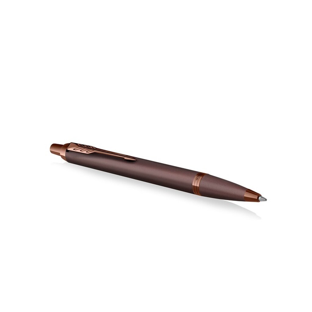 Parker IM Monokrom kuglepen | Bourgogne finish og trim | Blå blæk | Mellempunkt | Gaveæske