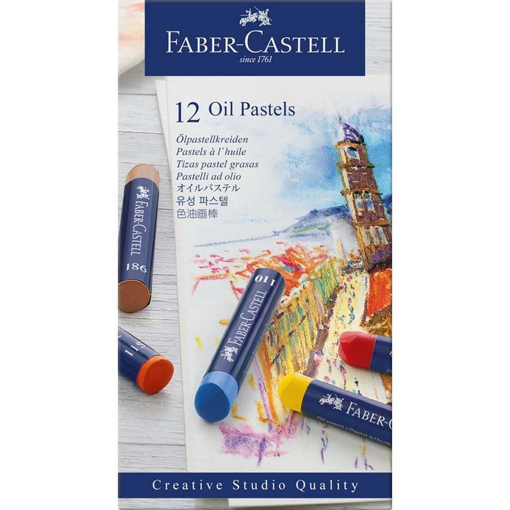 Faber-Castell Oliepastelkridt 12 stk.