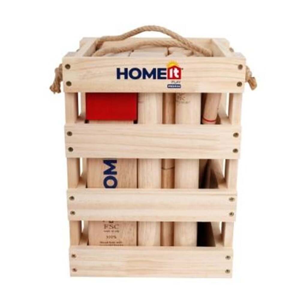 HOME It® Play Premium kongespil/Kubb i gummitræ