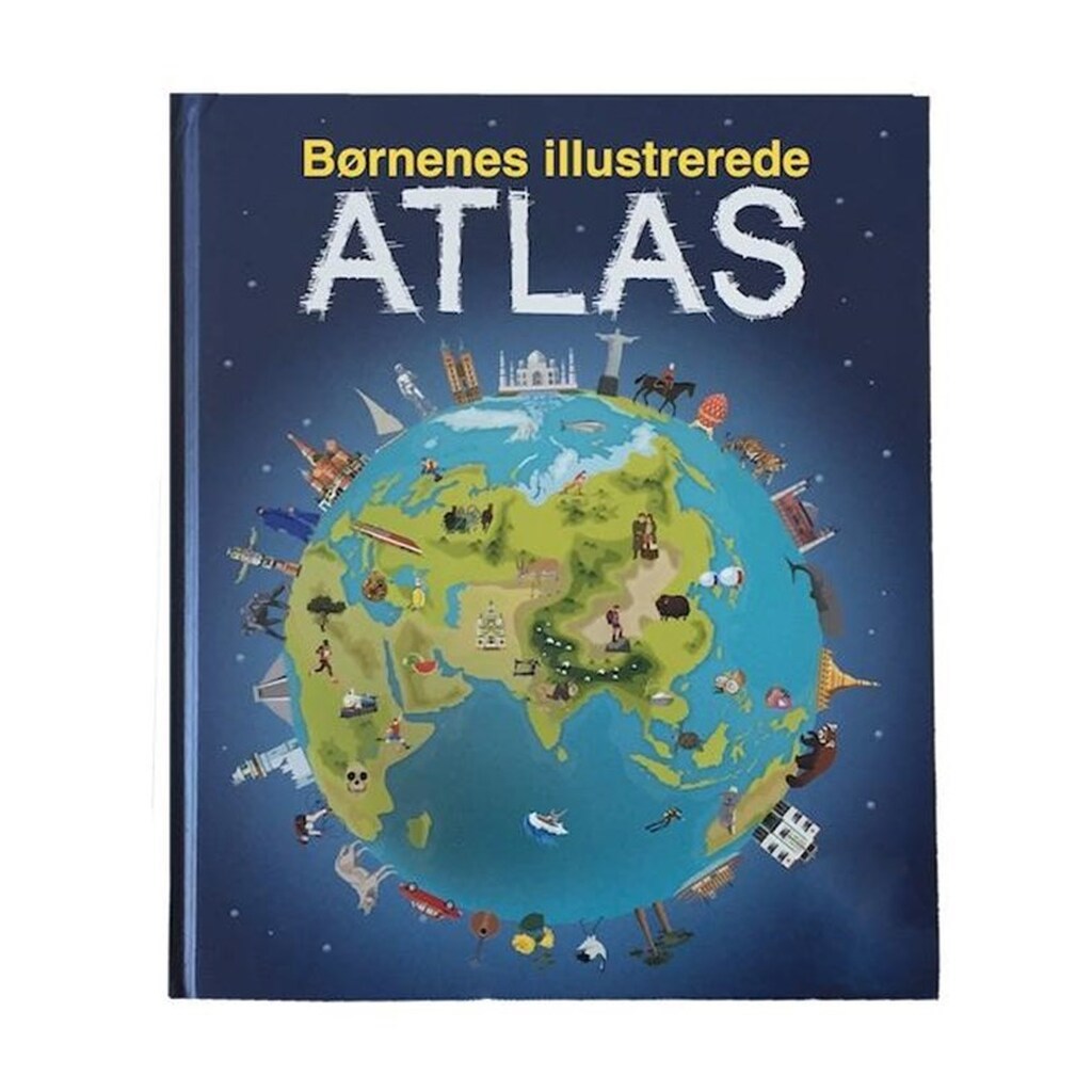 Børnenes illustrerede atlas - Børnebog - Hardcover