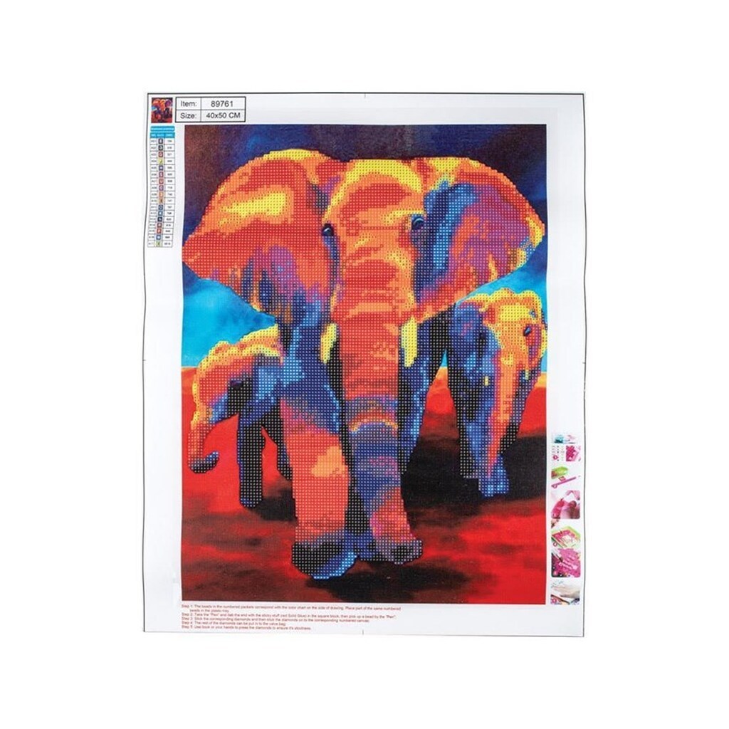 CENTRUM Diamond Painting 40*50cm. ELEFANTER